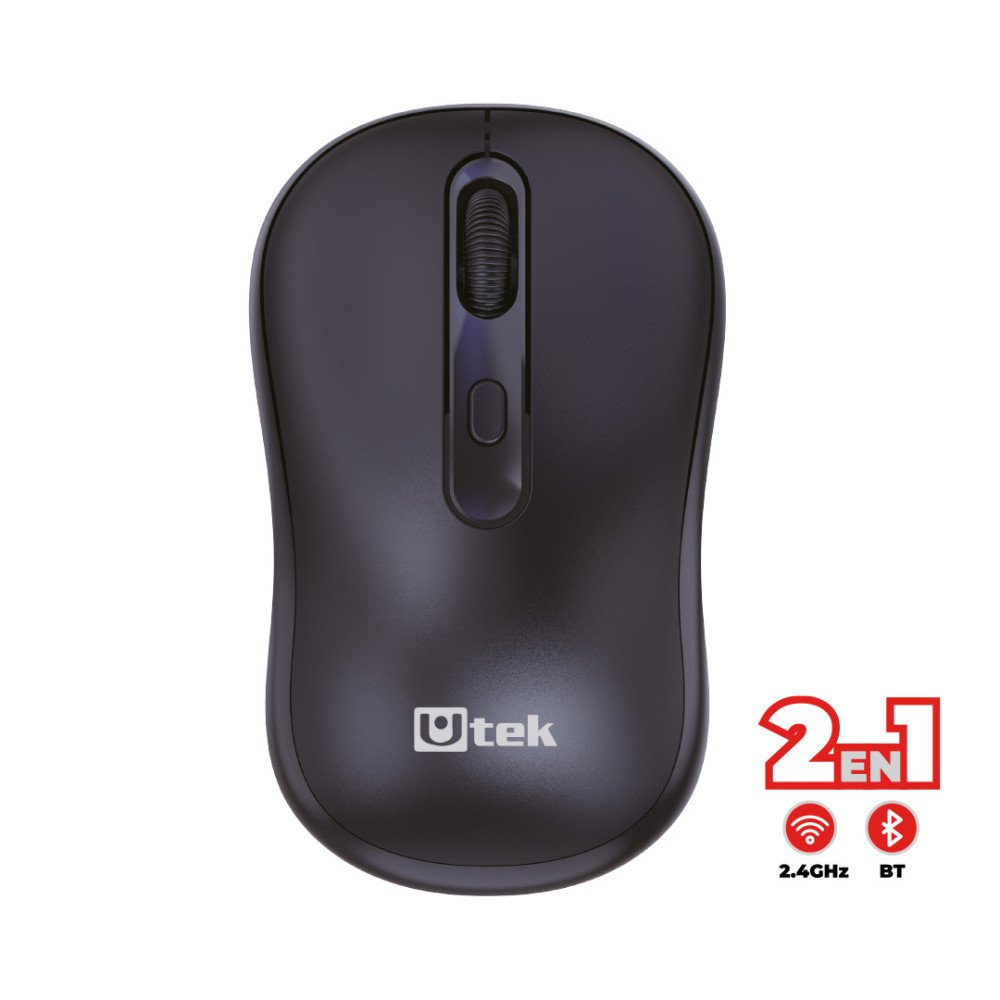 Mouse Inalámbrico 2 en 1, 2.4 GHz + Bluetooth / Mod. UT-MOW410 mouse