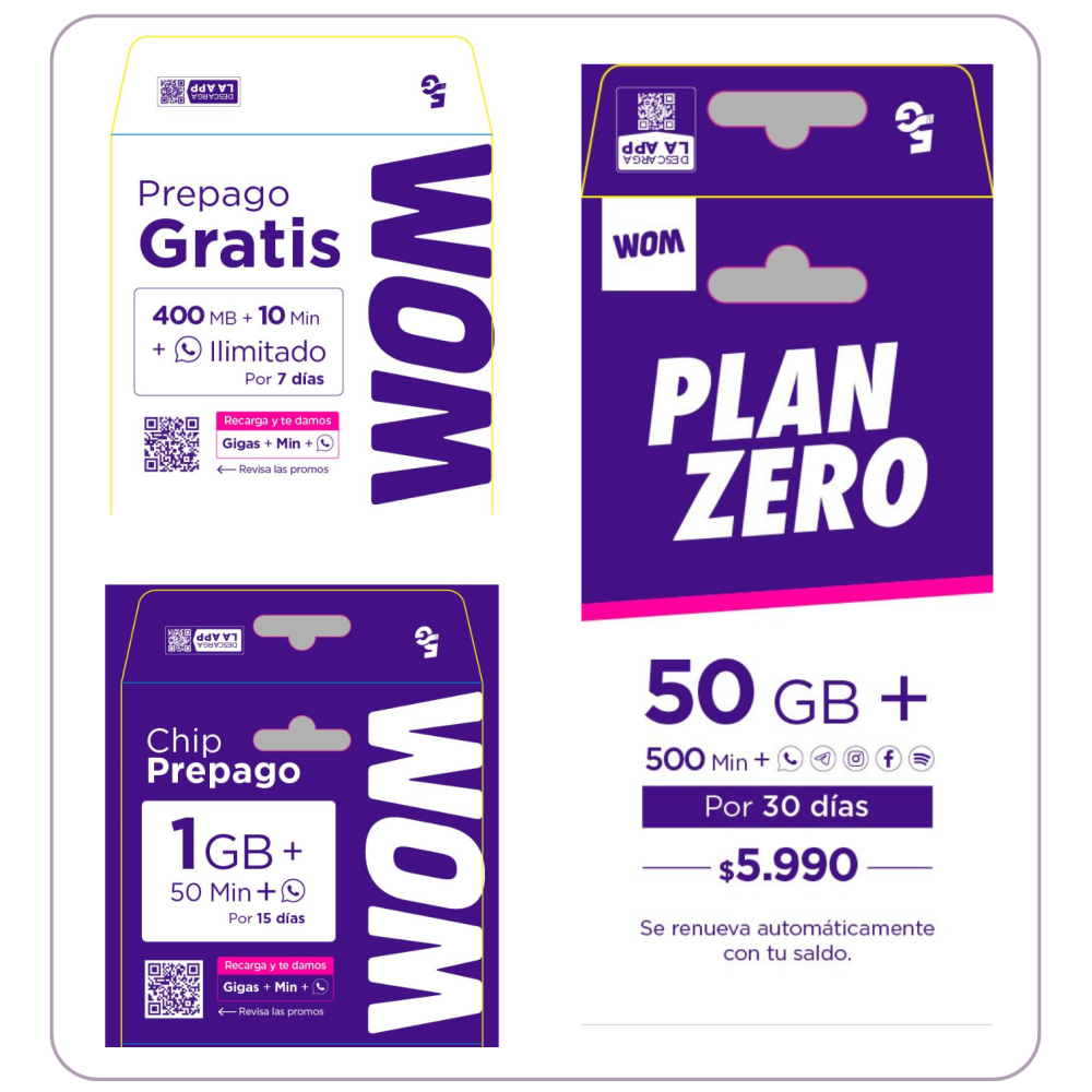 Chip Plan Zero WOM Chile