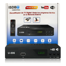 Decodificador Tv Digital Sintonizador ISDB-T U-006 Chile