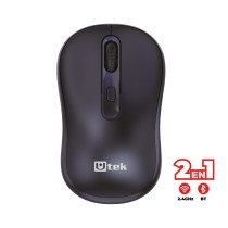 Mouse Inalámbrico 2 en 1, 2.4 GHz + Bluetooth / Mod. UT-MOW410 mouse
