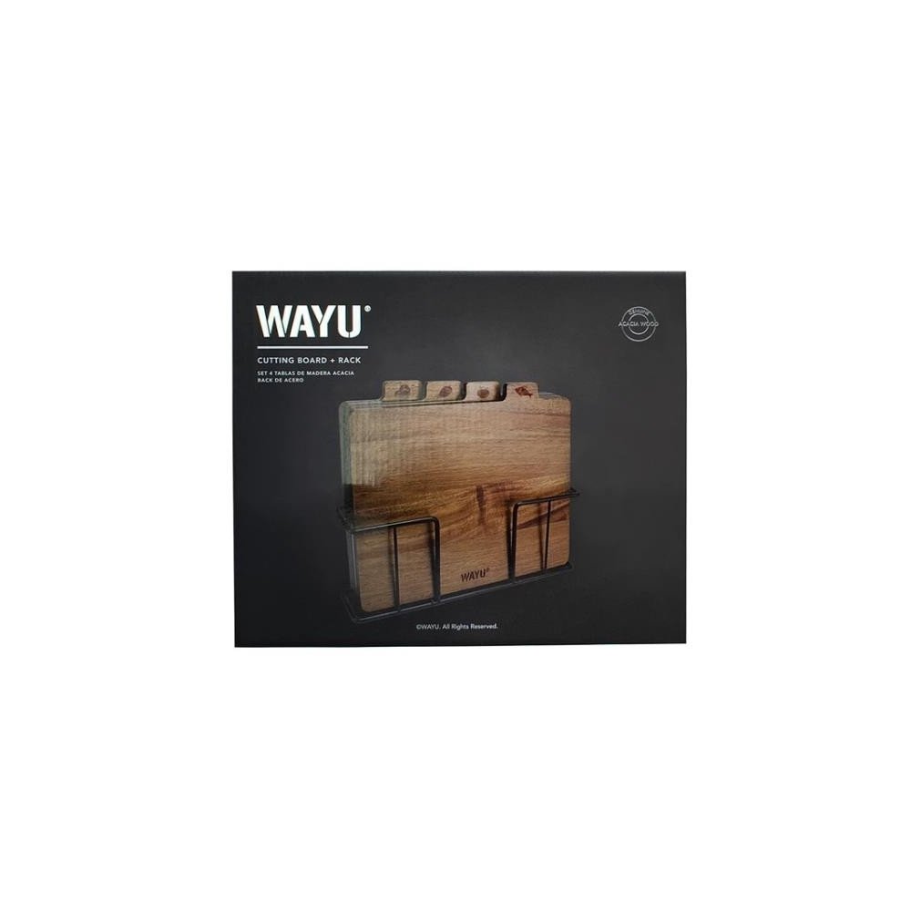 SET 4 TABLAS CON RACK WAYU | Wayu