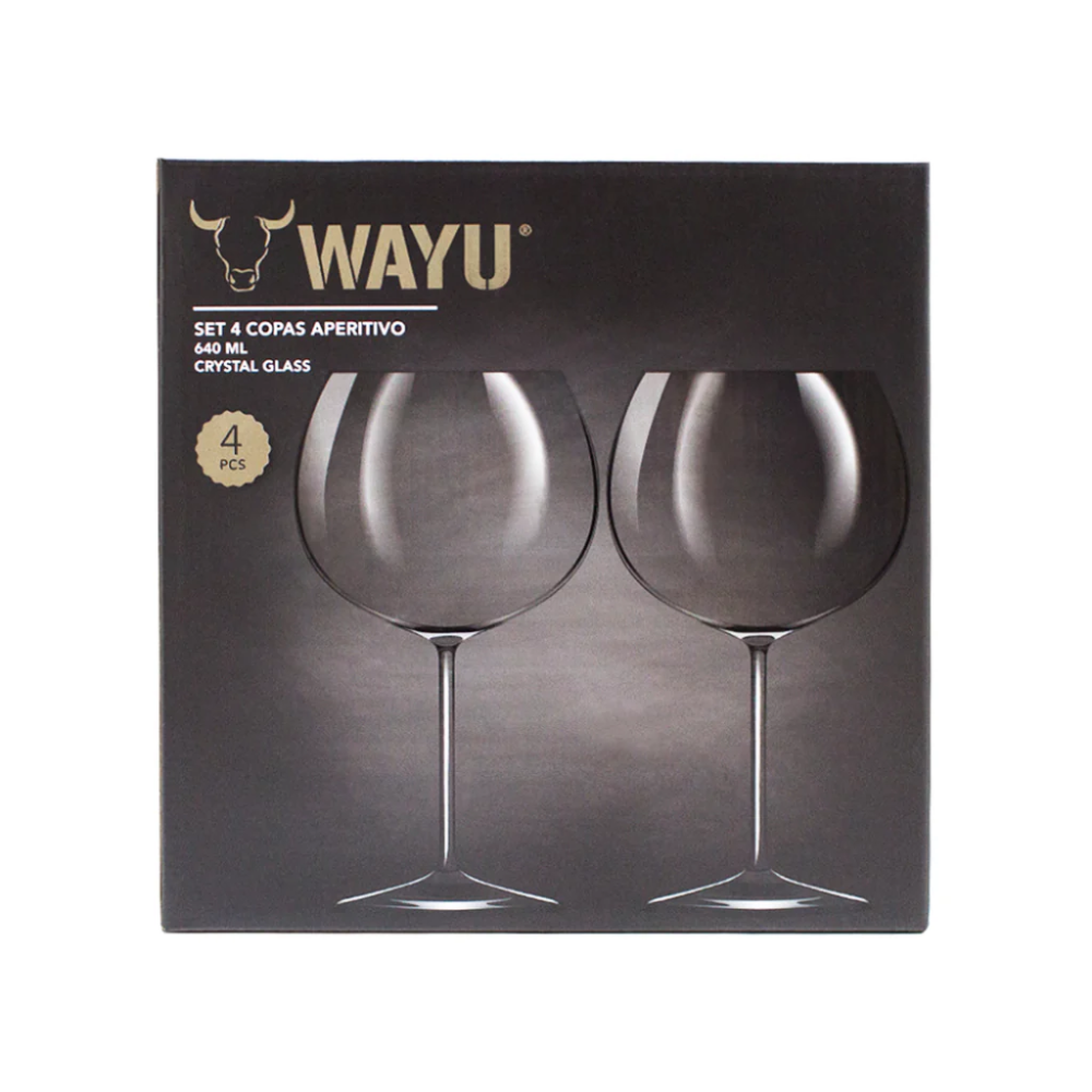SET 4 COPAS CRISTAL APERITIVO WAYU | Wayu