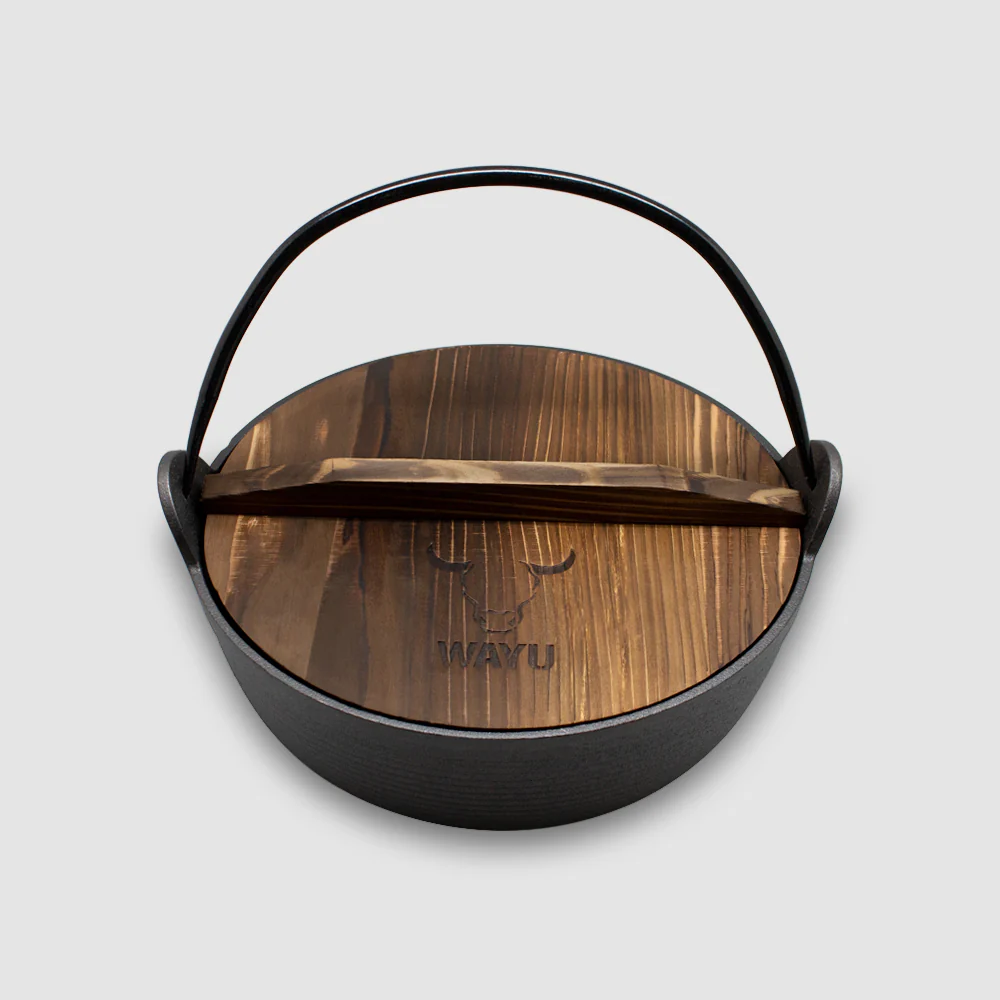 OLLA CON TAPA DE MADERA WAYU IRON CAST | Wayu