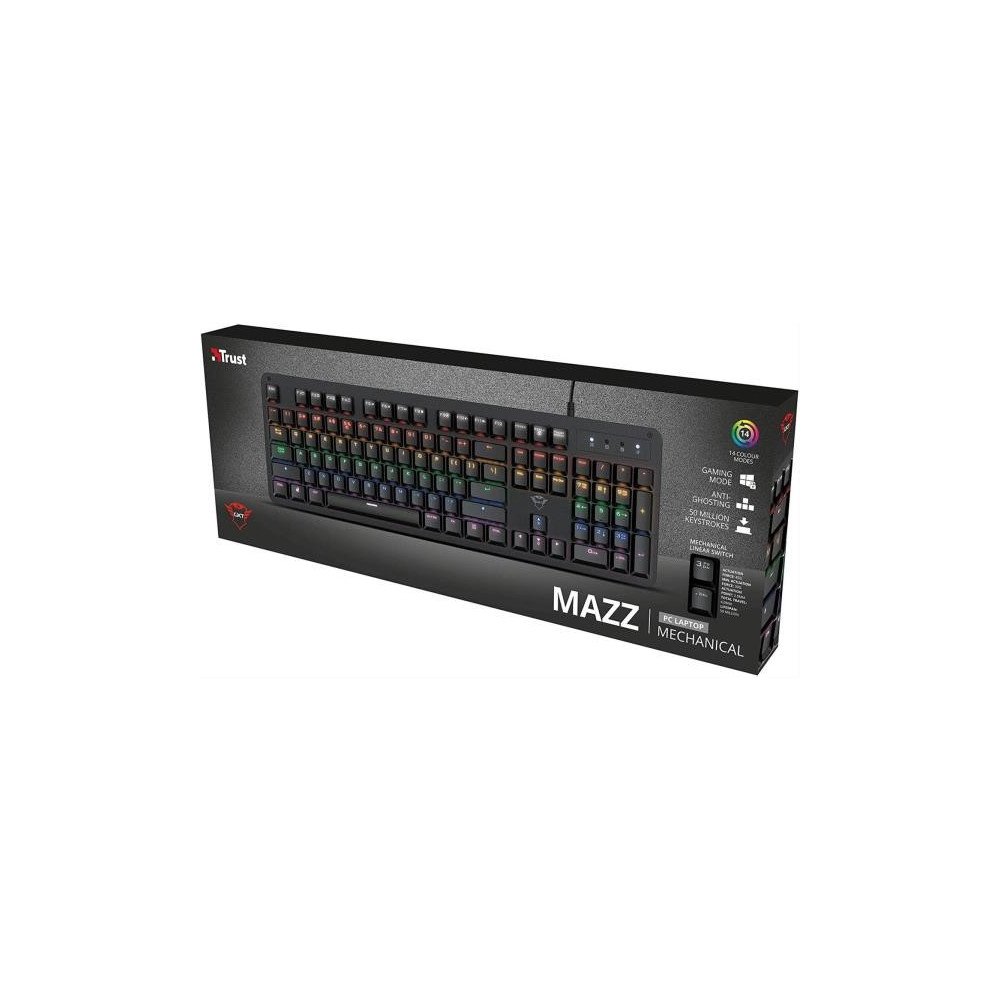 Trust - GXT 863 Mazz teclado USB QWERTY Español Negro