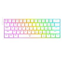 Teclado Redragon Dragonborn K630W RGB 60% Switch Red – White