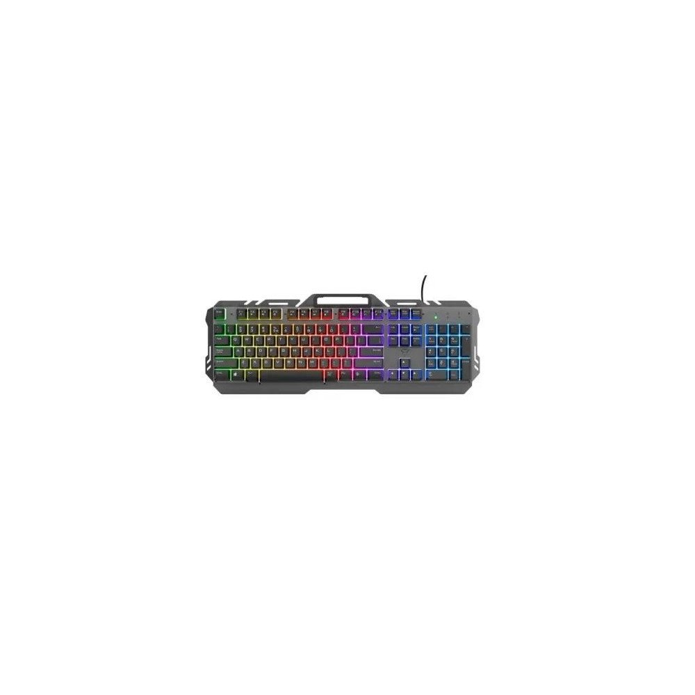 TECLADO METÁLICO PARA GAMING CON LED EFECTO ARCO IRIS
GXT 853 ESCA