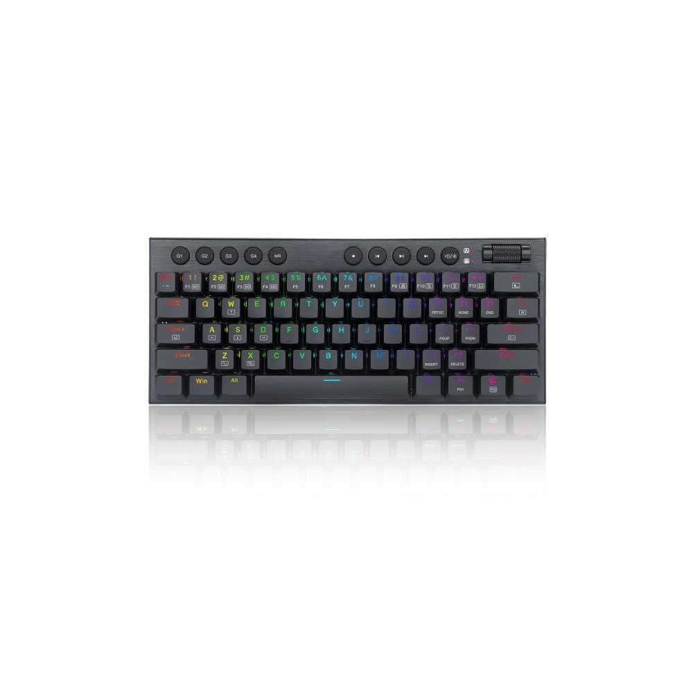 Teclado Horus Mini Cableado Ingles Sw Red RGB K632