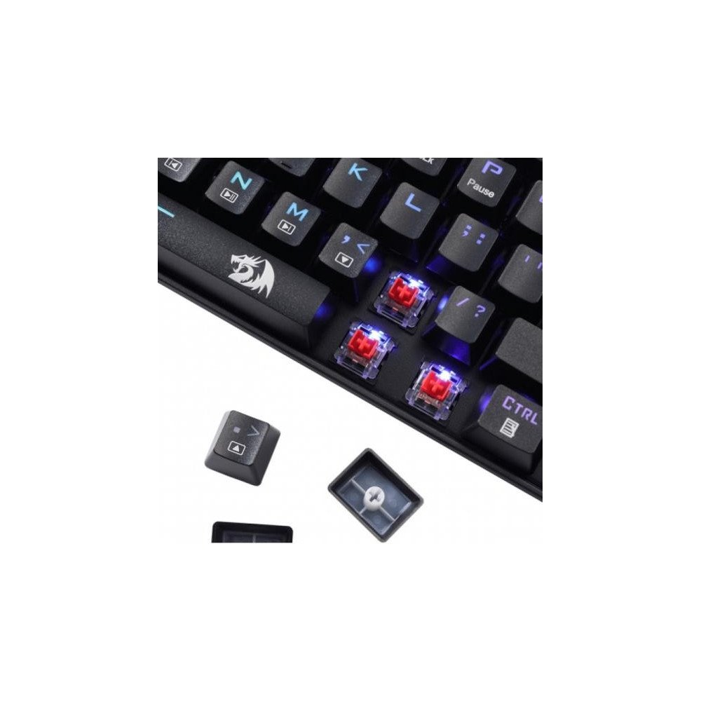 TECLADO GAMING REDRAGON DEIMOS K599-KRS CON ILUMINACIÓN RGB/INGLES - NEGRO