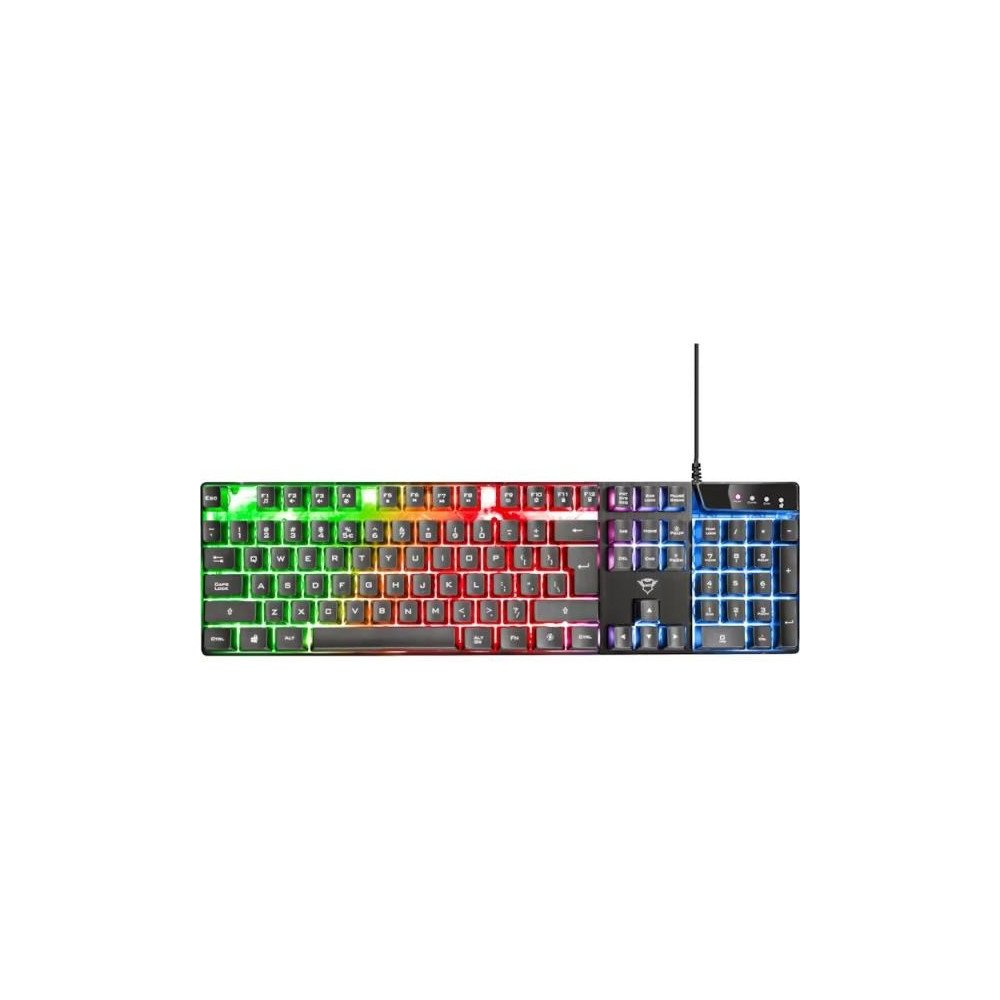 TECLADO GAMER TRUST AZOR GXT 835 RGB FULL ANTI GHOSTING