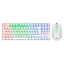 Kit Gamer Redragon Teclado + Mouse White Led Rgb