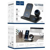 CW33 DOCK DE CARGA RAPIDA INALAMBRICA 3-in-1 NEGRO