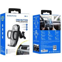 Borofone BH52 Windy air Holder Negro/Gris