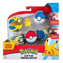 POKEMON CLIP N GO POKE BALL BELT SET PIKACHU