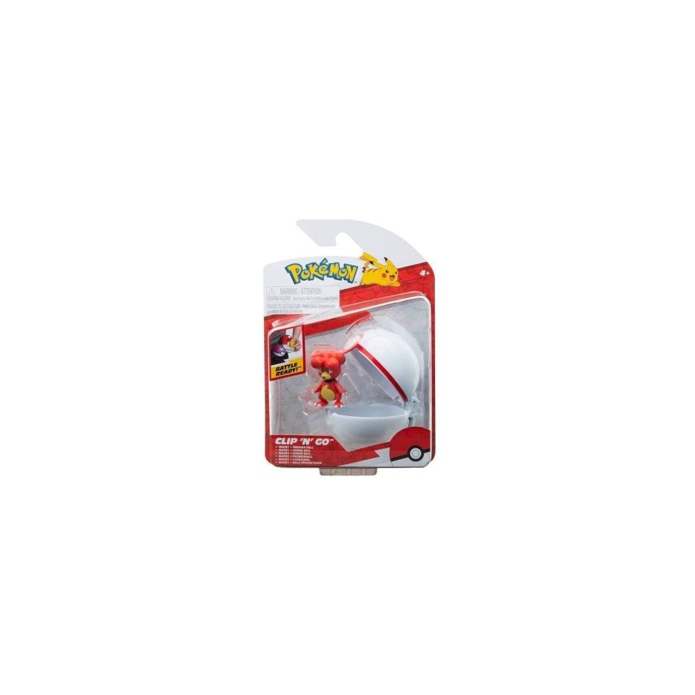 Figurita Pokemon- Pokémon Clip'n'Go Poké Balls Magby & Poké Ball...