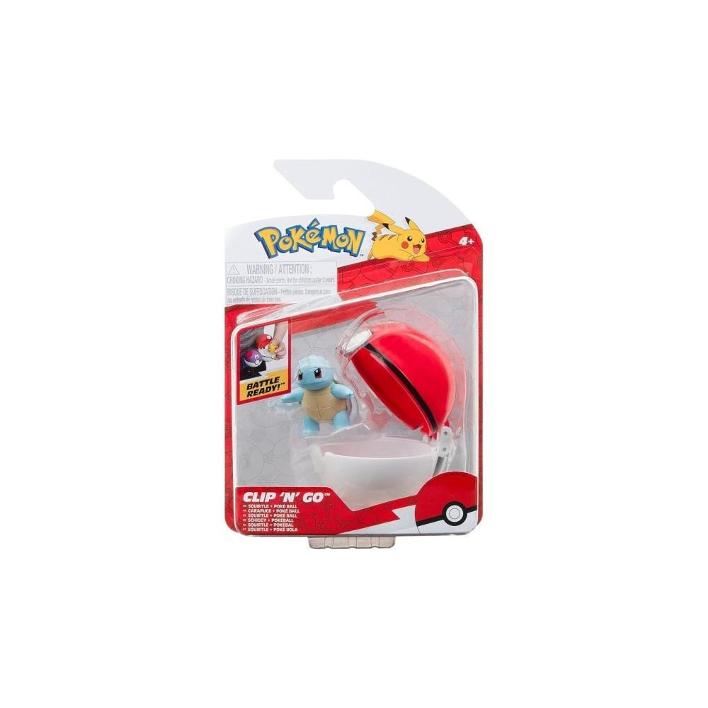 Figurina Pokemon- Pokémon Clip'n'Go Poké Balls Squirtle & Poké Ball...