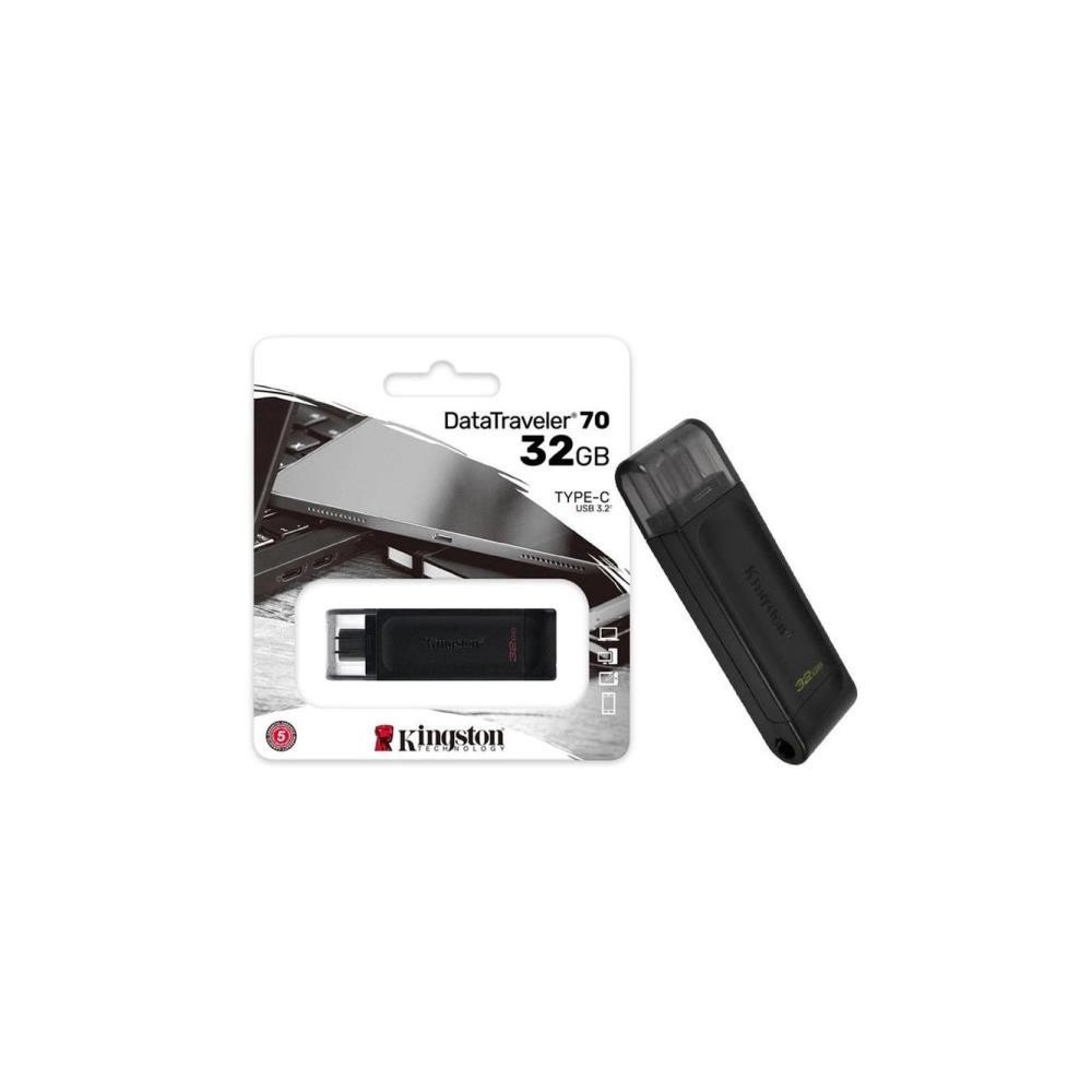 PENDRIVE USB 3.2 TIPO C 32GB NEGRO DT70 KINGSTON