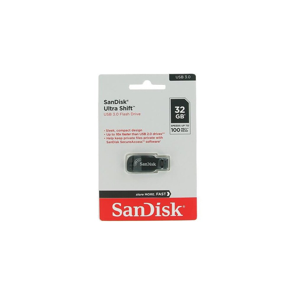 Pendrive Sandisk Ultra Shift Usb 3.0 32Gb 100mb/s