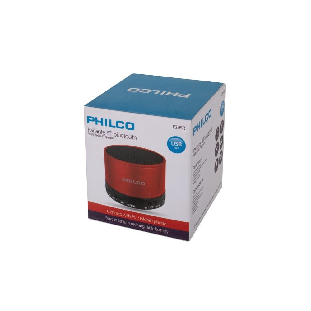 PARLANTE PORTATIL BLUETOOTH P295 RED