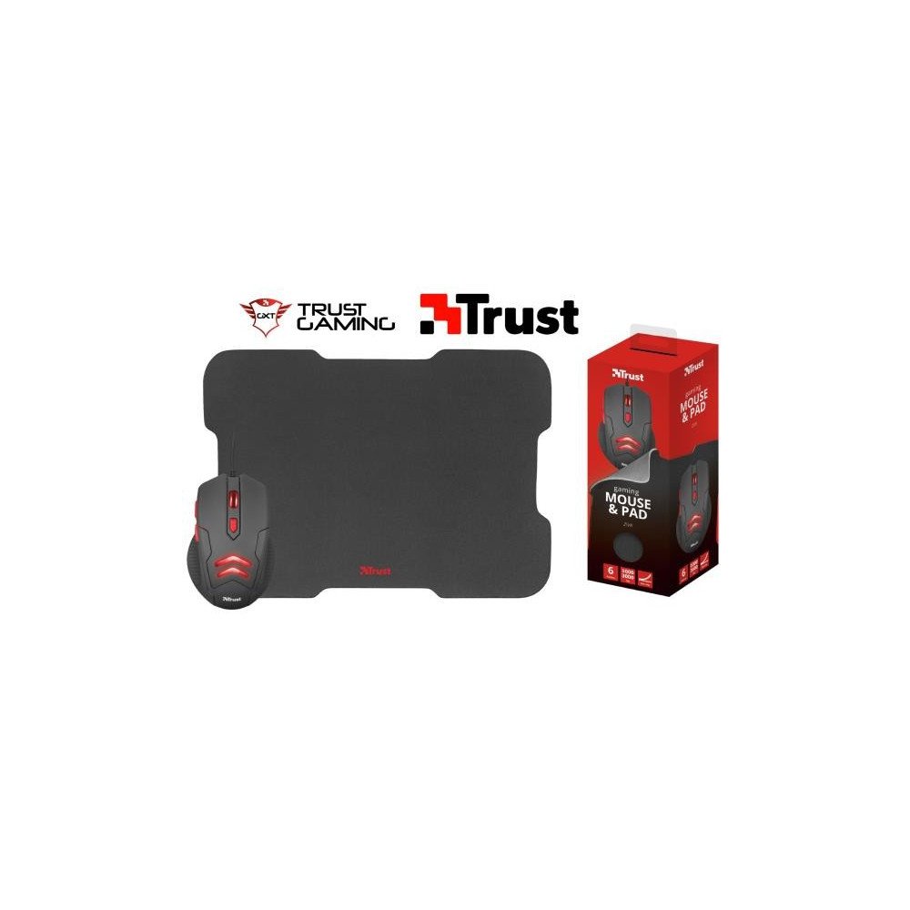 MOUSE Y PADMOUSE GAMER ALÁMBRICO USB TRUST | Mouse Gamer