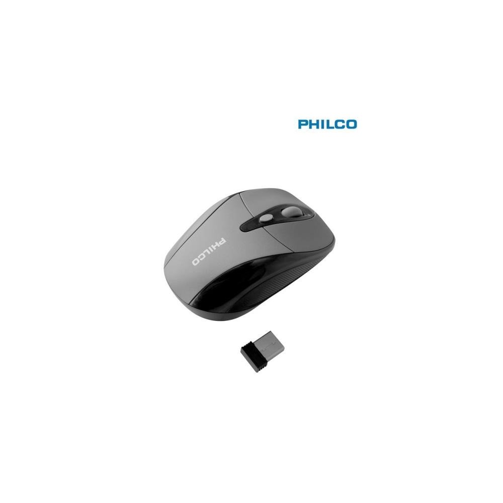 Mouse Óptico Inalámbrico Silver 2,4Ghz PHILCO | Mouse