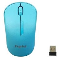 Mouse Inalámbrico Fujitel 3 Botones celeste | Mouse