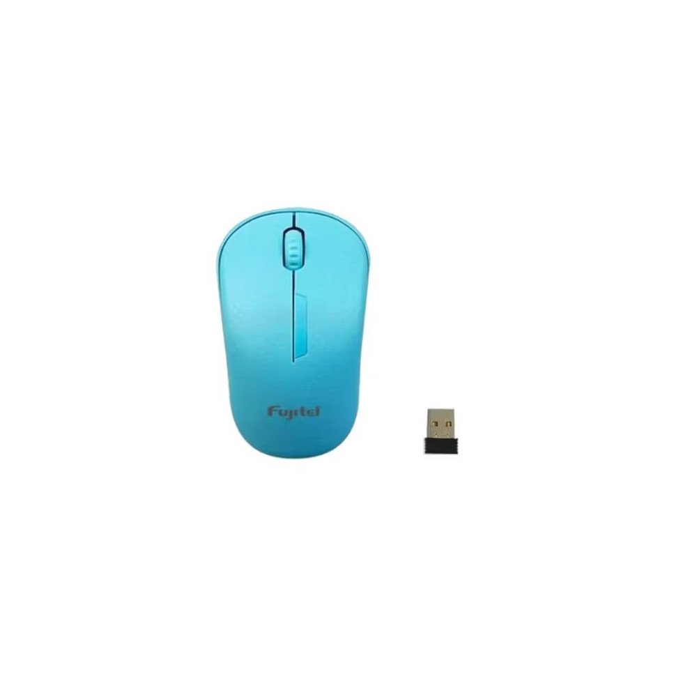 Mouse Inalámbrico Fujitel 3 Botones celeste | Mouse