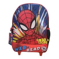 MOCHILA CON RUEDAS SPIDERMAN 14" | Mochilas