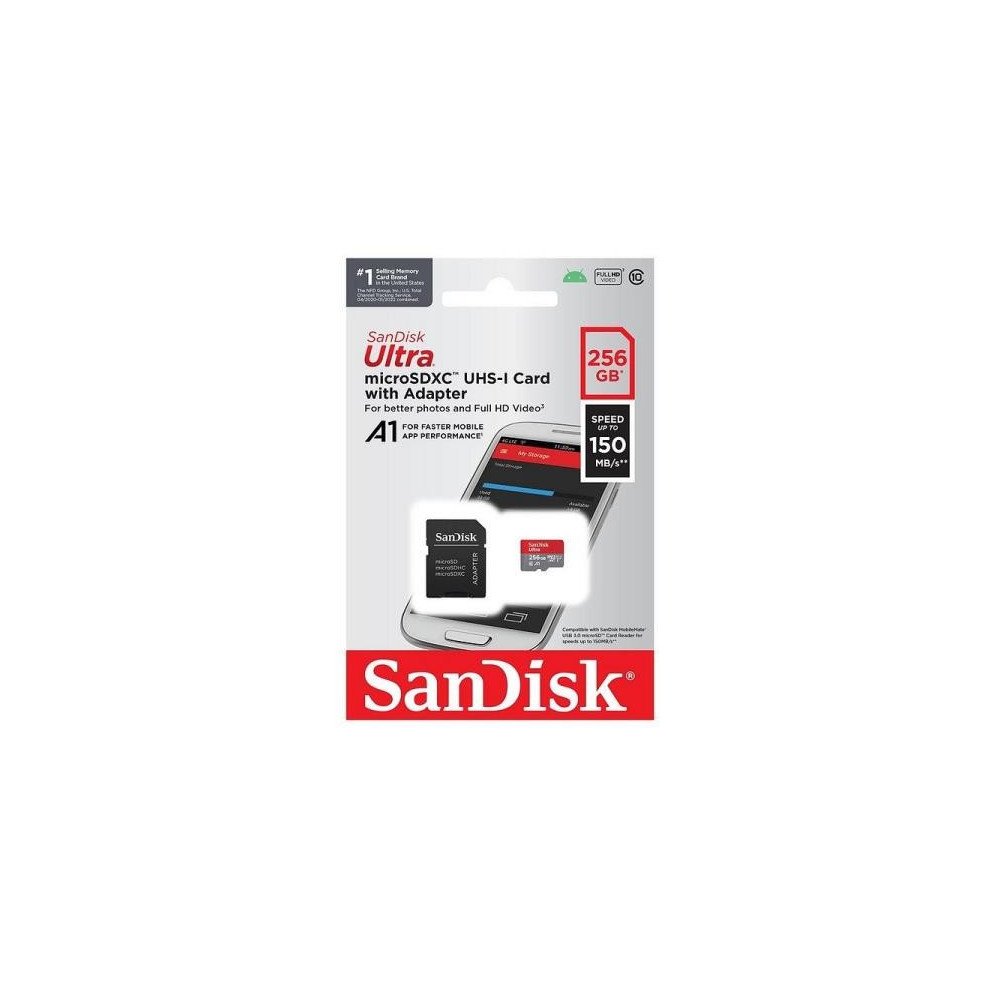SanDisk Ultra microSD 256GB + SD Adapter Chile