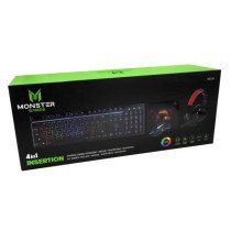 Kit GAMER 4 en 1 Monster Insertion | Kit Teclado y Mouse
