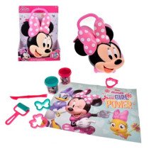 SET DE MASAS CON ACCESORIOS EN MALETA PLASTICA 3D DE 24 X 26 CMS – MINNIE