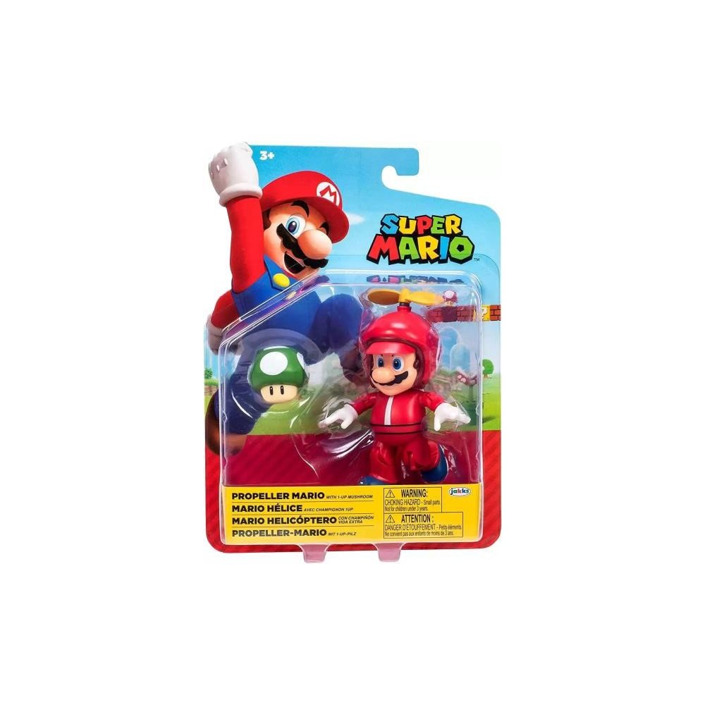 Propeller Mario with 1-up Mushroom