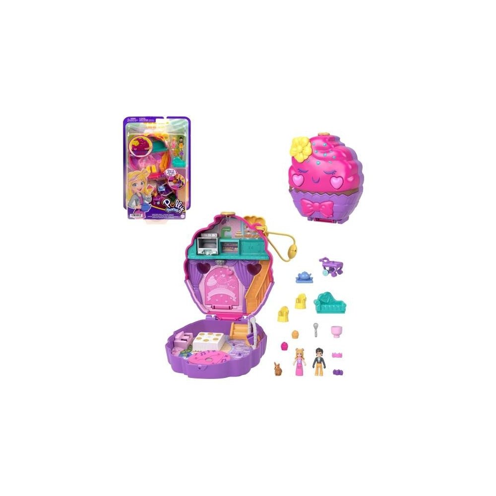 POLLY POCKET SET DE JUEGO COMPACTO PASTELERÍA DE CUPCAKES