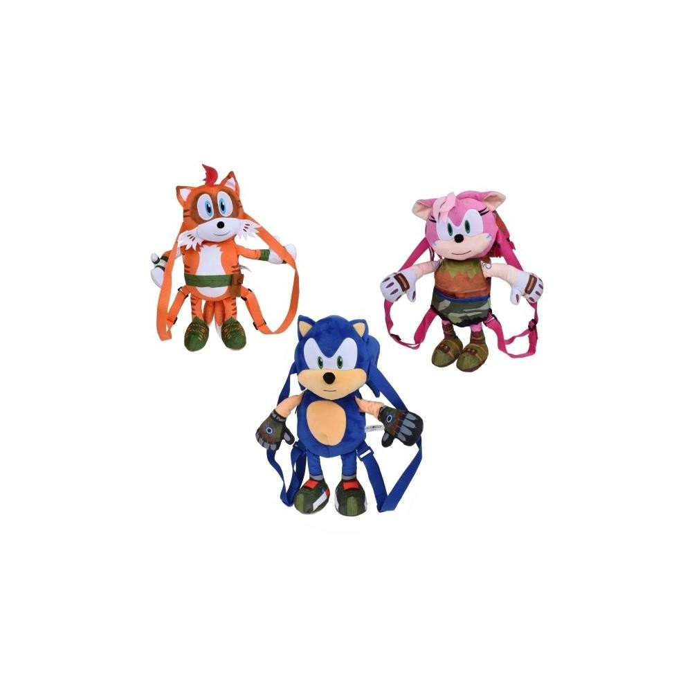 PELUCHE MOCHILA DE 30 CMS SONIC