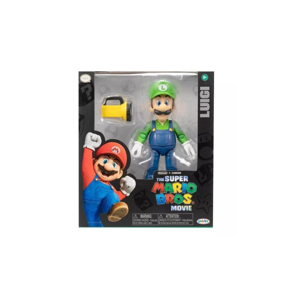 Nintendo The Super Mario Bros. Movie Luigi 5" Figure with Flashlight Accessory