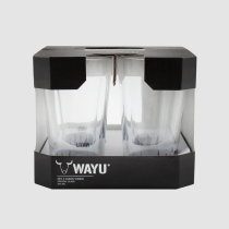 SET 4 VASOS VIDRIO WAYU | Wayu