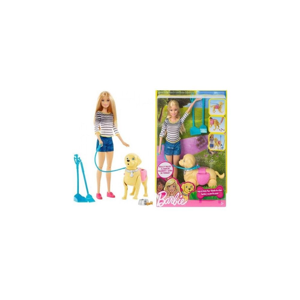 Muñeca Barbie Paseo De Perrito