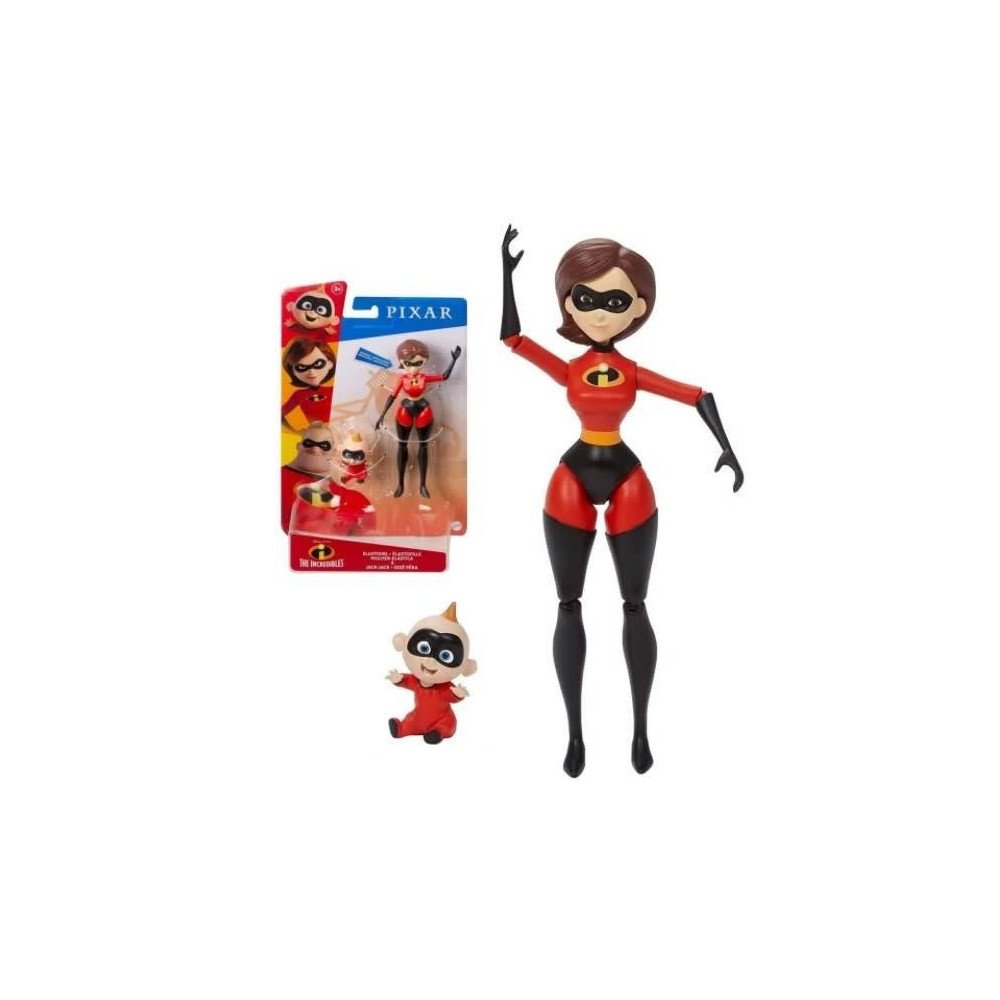 Mattel Disney Pixar Figura De Acción 18cm Elastigirl&Jack-Jack