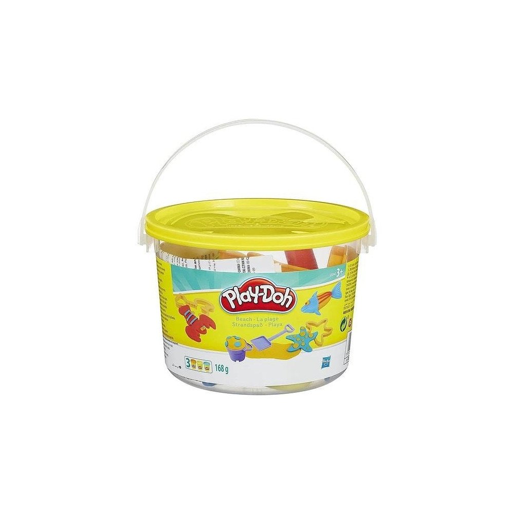 MASA PLAY-DOH MINI CUBETA PLAYA TAPA AMARILLA