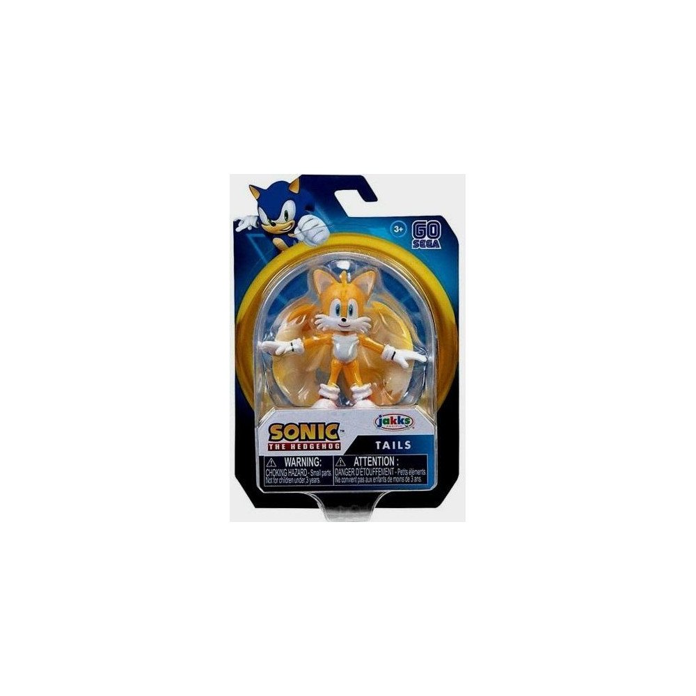 JAKKS PACIFIC Sonic The Hedgehog Figura de acción 2.5 pulgadas Tails Juguete coleccionable