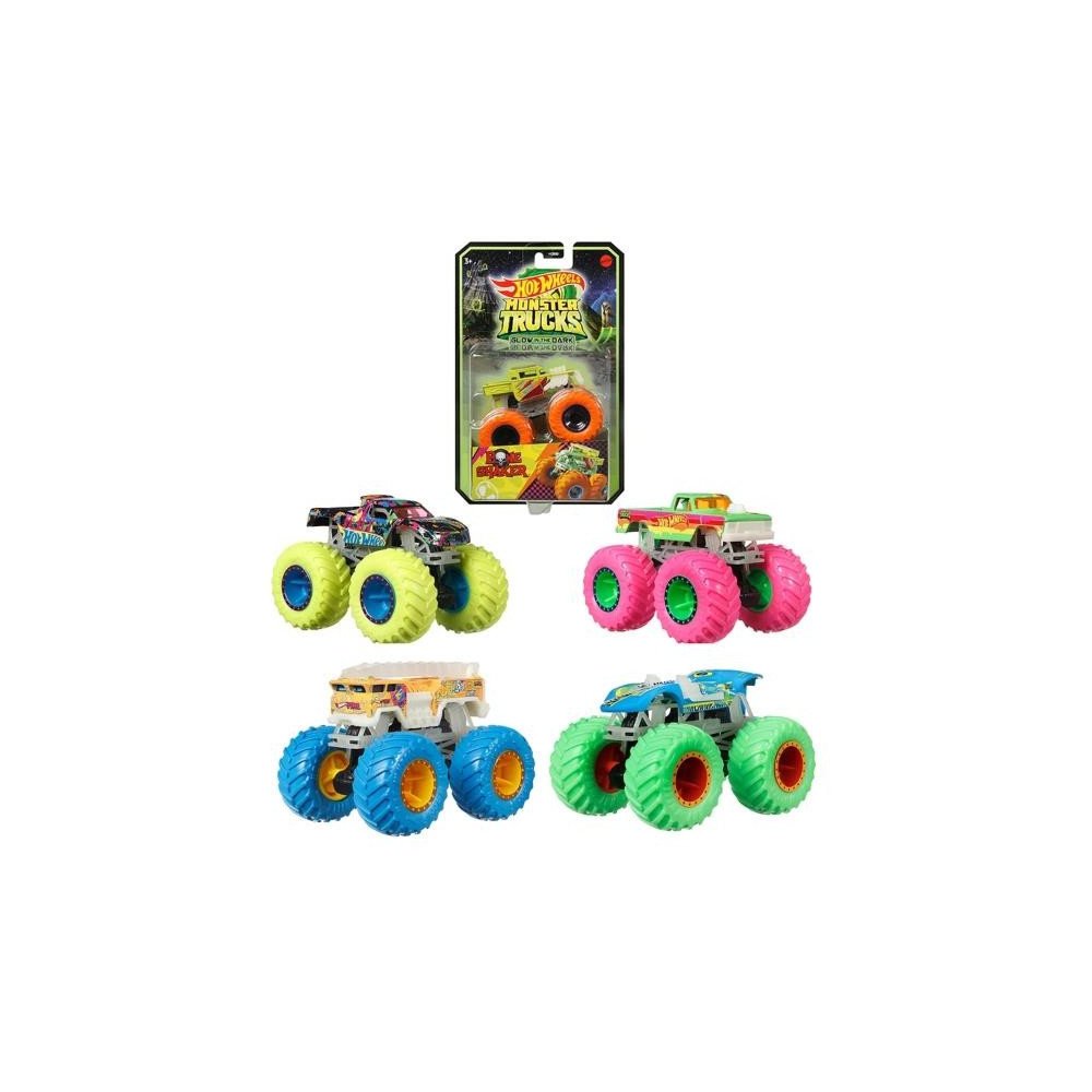 HOT WHEELS MONSTER TRUCKS GLOW SURTIDO 1:64