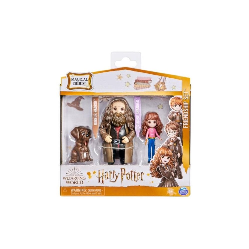 Harry Potter Magical Minis Set Figuras Friendship Rubeus Hagrid-Hermione