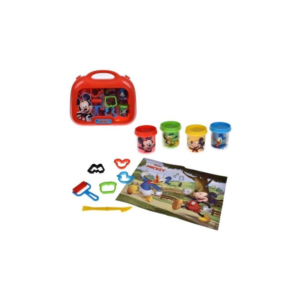 Disney Junior Mickey Set De Masas C/Accesorios En Maleta De 28x24cm