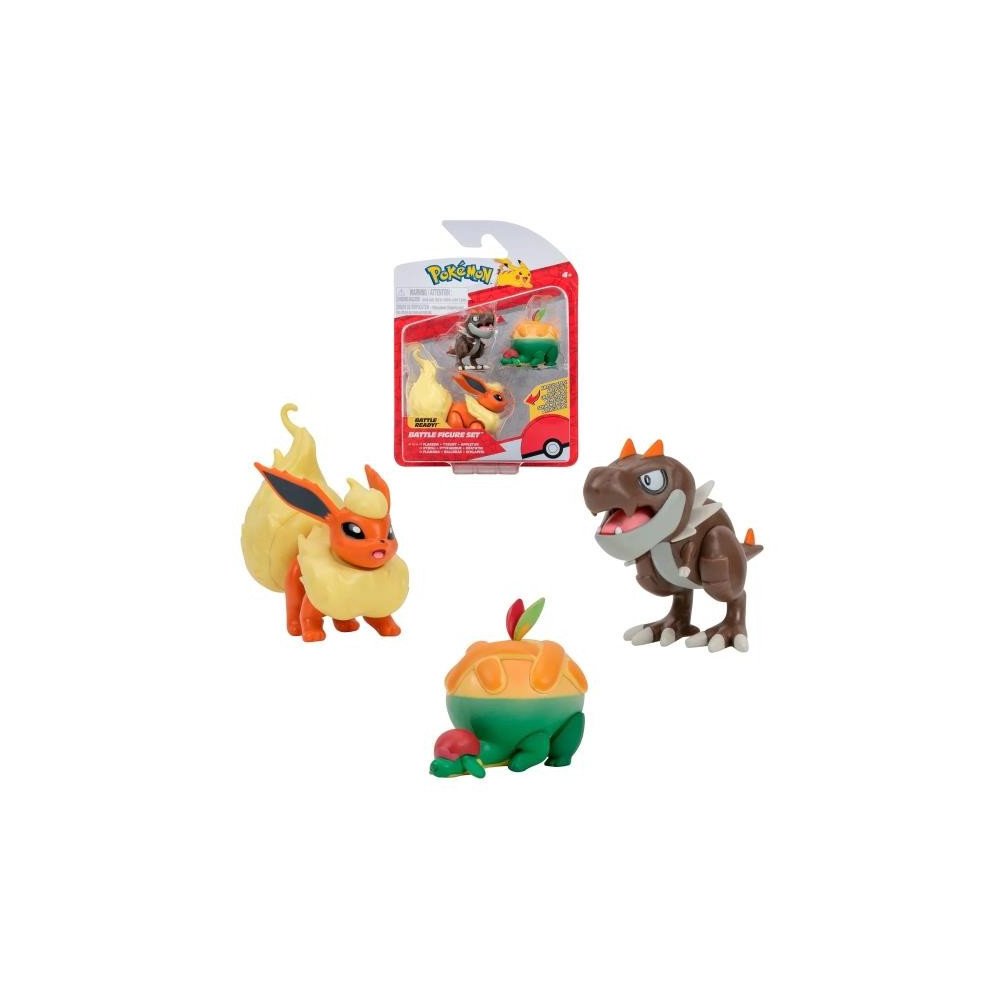 battle figure set pokemon flareon tyrunt appletun | Juguetes