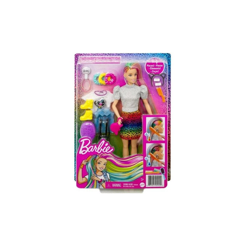 Barbie Pelo Arcoiris Muñeca | Juguetes