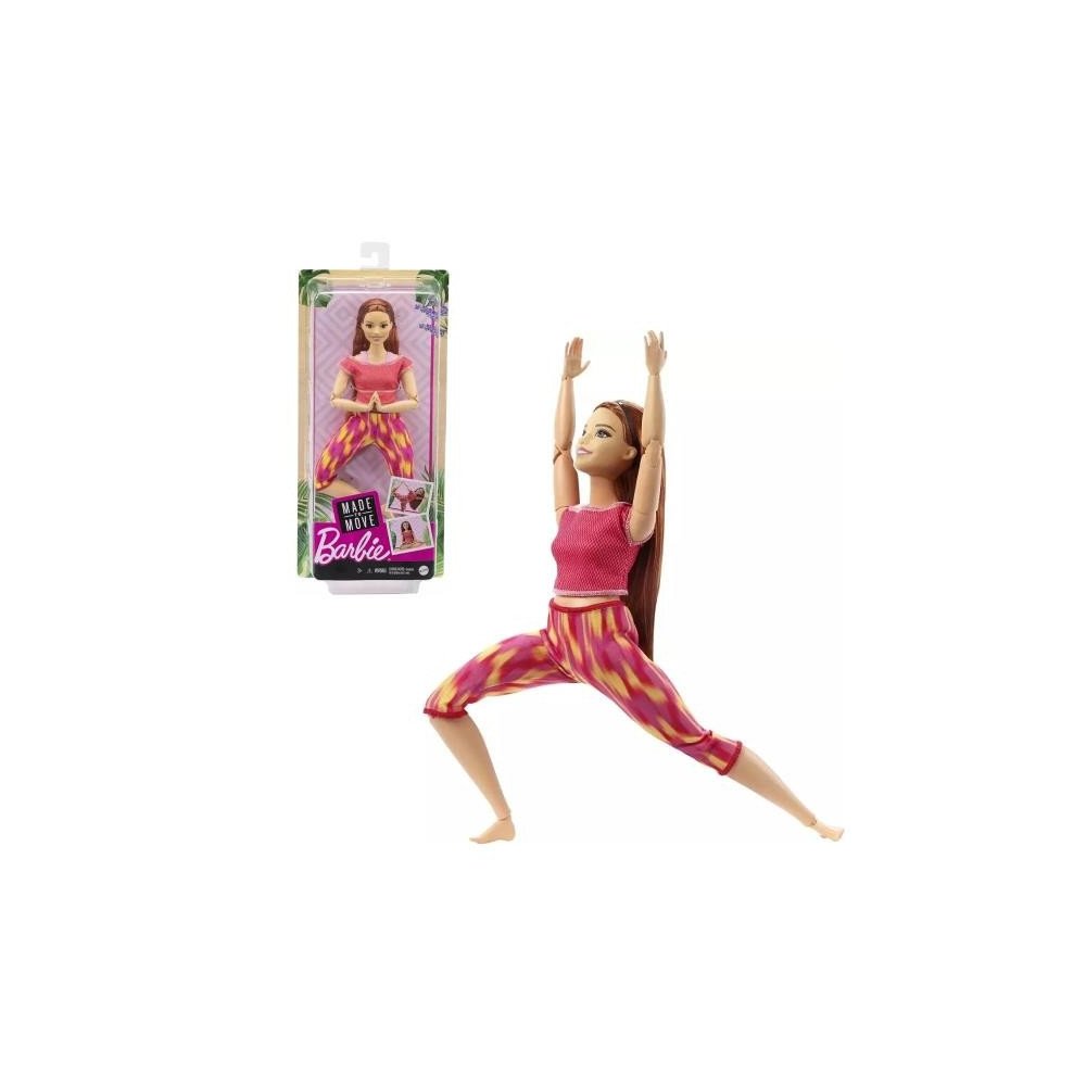 BARBIE MOVIMIENTOS DIVERTIDOS PELIROJA | Juguetes