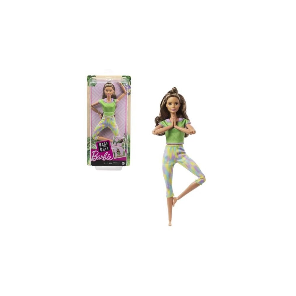 BARBIE MOVIMIENTOS DIVERTIDOS CASTAÑA | Juguetes