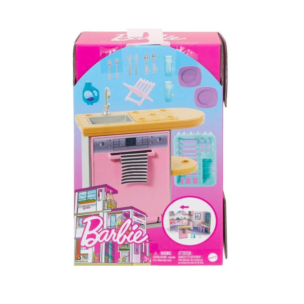 Barbie Accessories Furniture Dishwasher in White cocina
