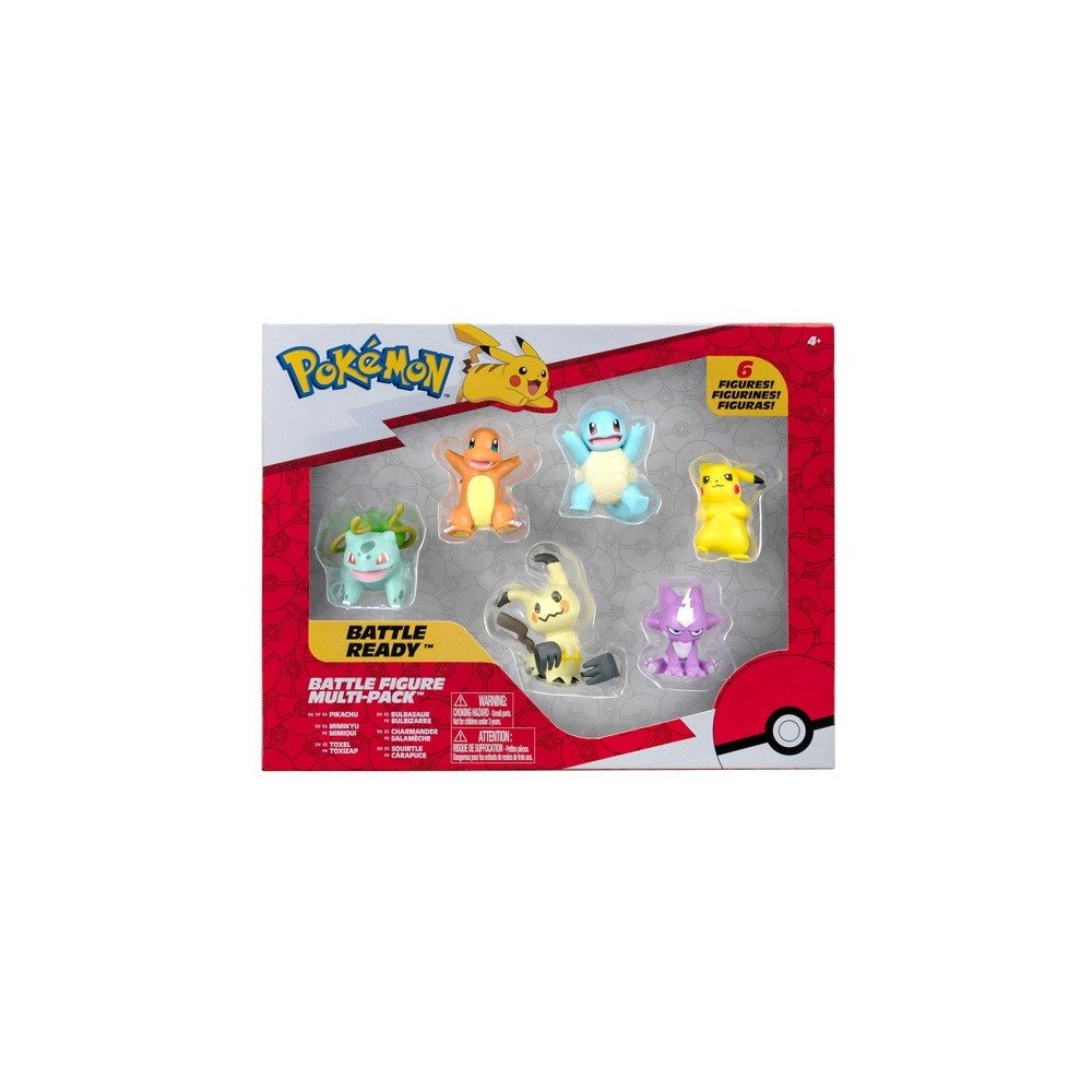 uego de figuras Pokémon Jazwares 6 piezas | Inicio