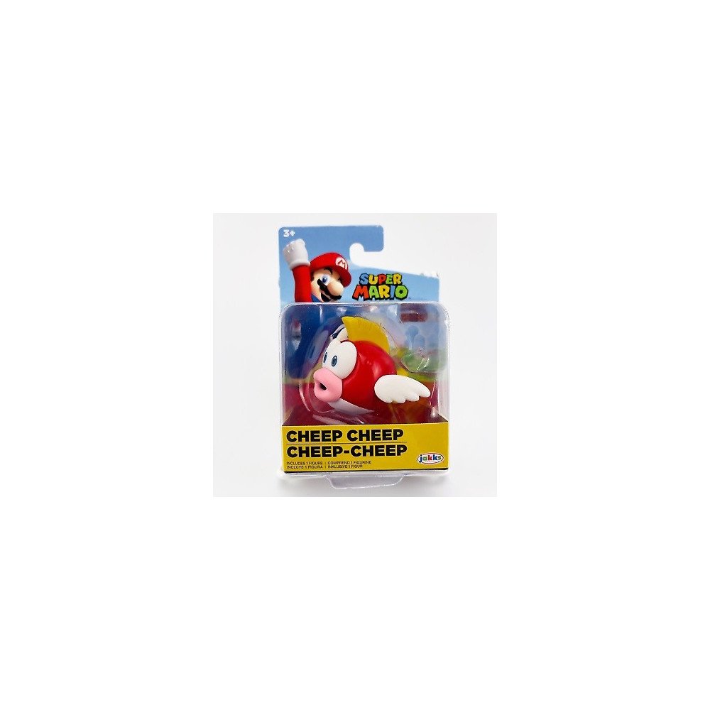 Super Mario Cheep Cheep 2.5" Red Mini-Action Figure