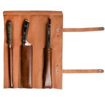 SET PARRILLERO CUERO WAYU